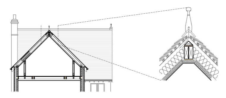 A detailed architectural drawing to give your builders extra clarity for construction helping ensure a quality end result.