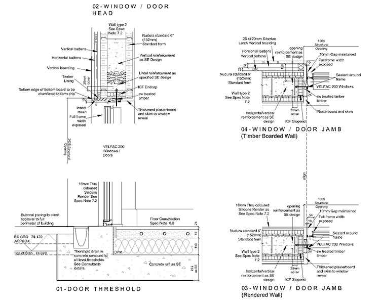 Example drawing construction detail