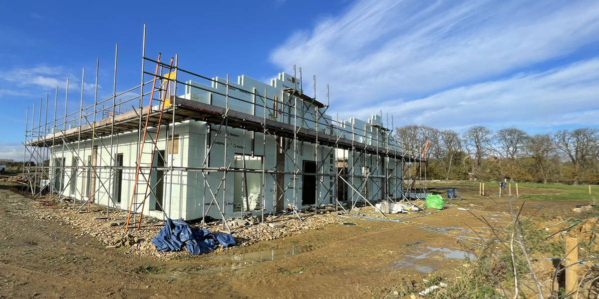 Large barn conversion under construction