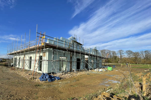 Large barn conversion under construction